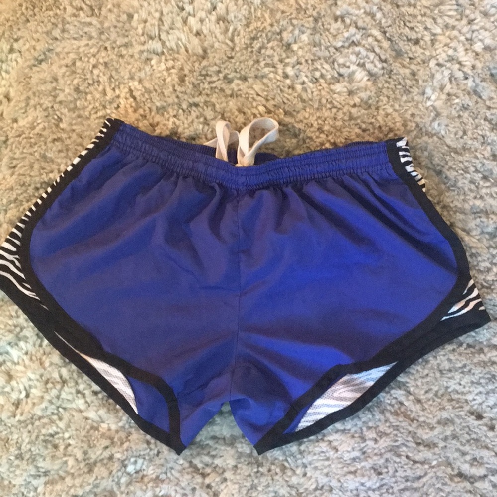 Blue athletic shorts